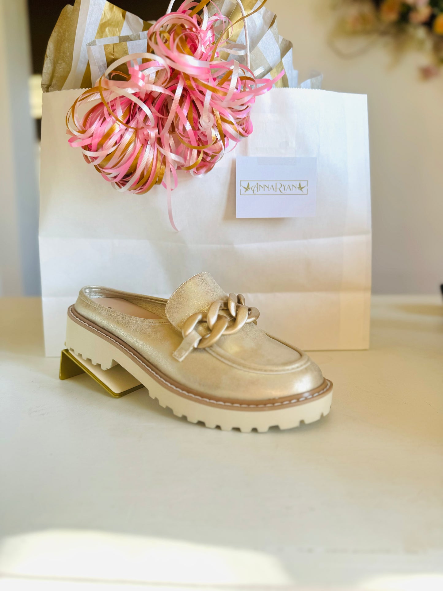 Mora Gold Shoes