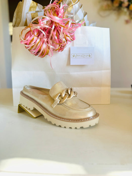 Mora Gold Shoes